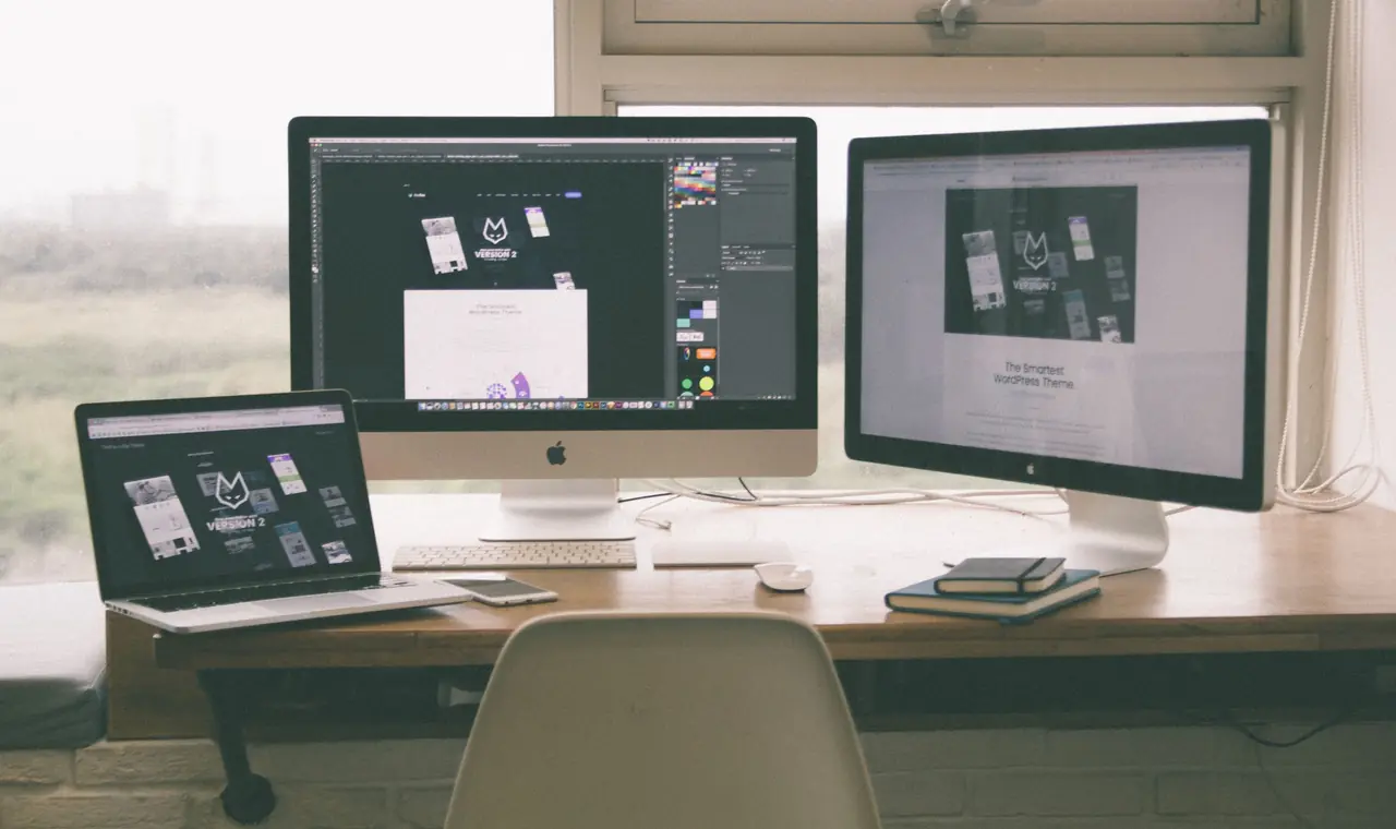 Multiple device screens demonstrating responsive design reflow